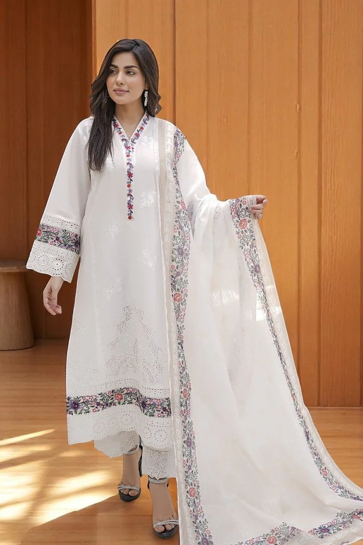 Noorani Grace | 3-Piece Cotton Suit