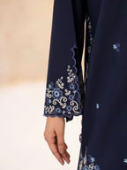 NAVY BLUE EMBROIDERED 3PC