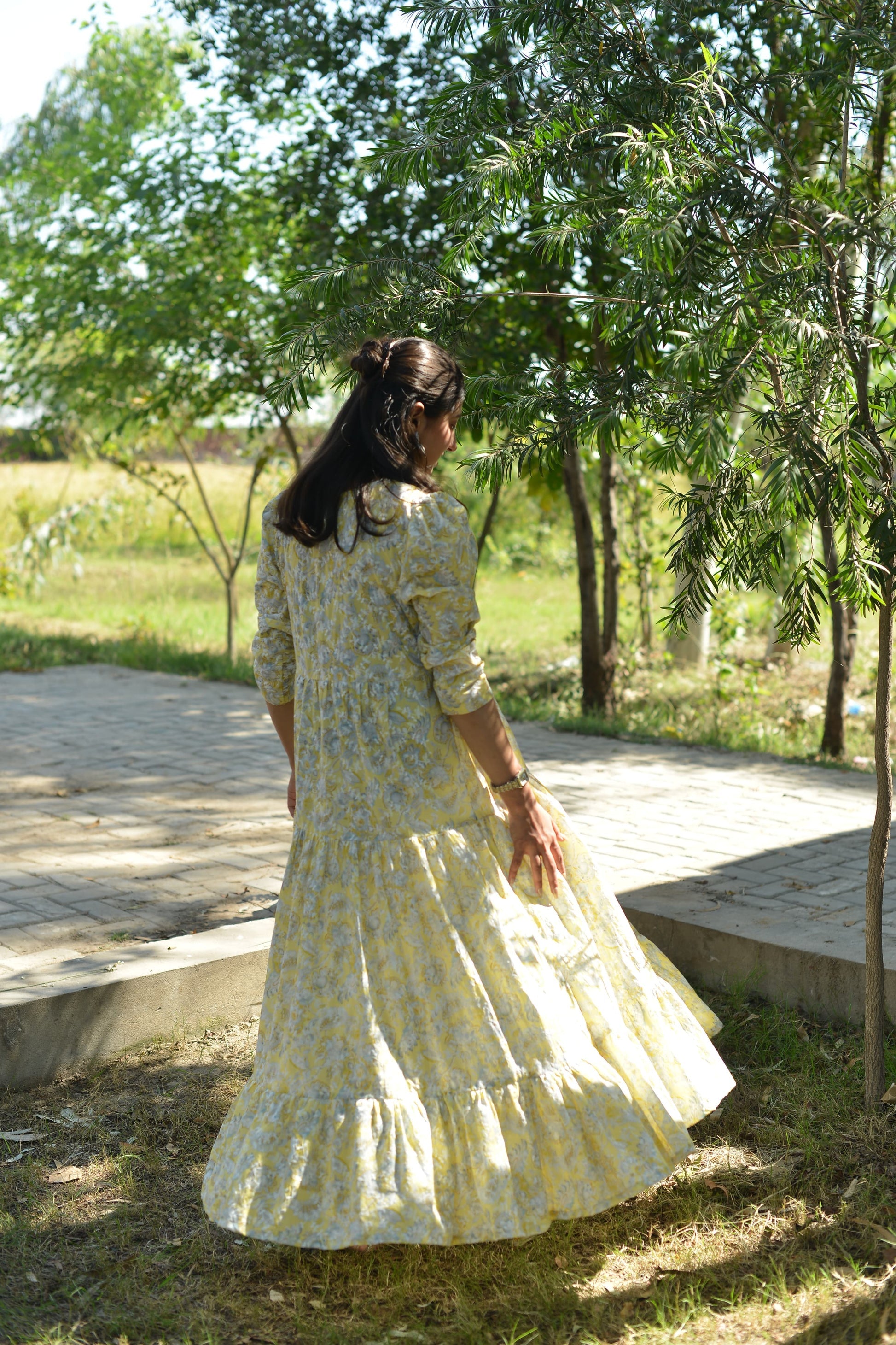 Sunshine Bloom – Printed Long Frock