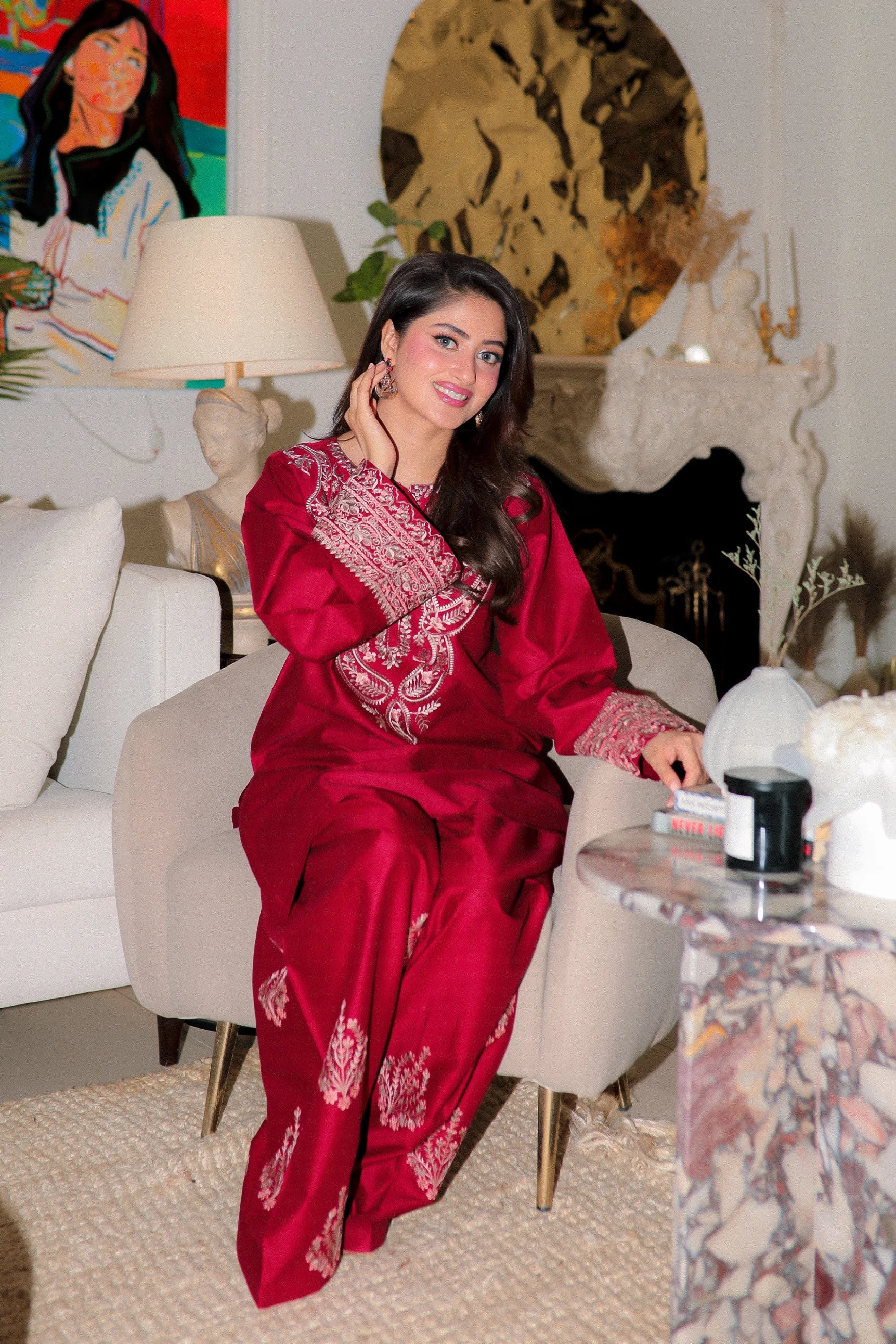 Gulnaar 2pc embroidered