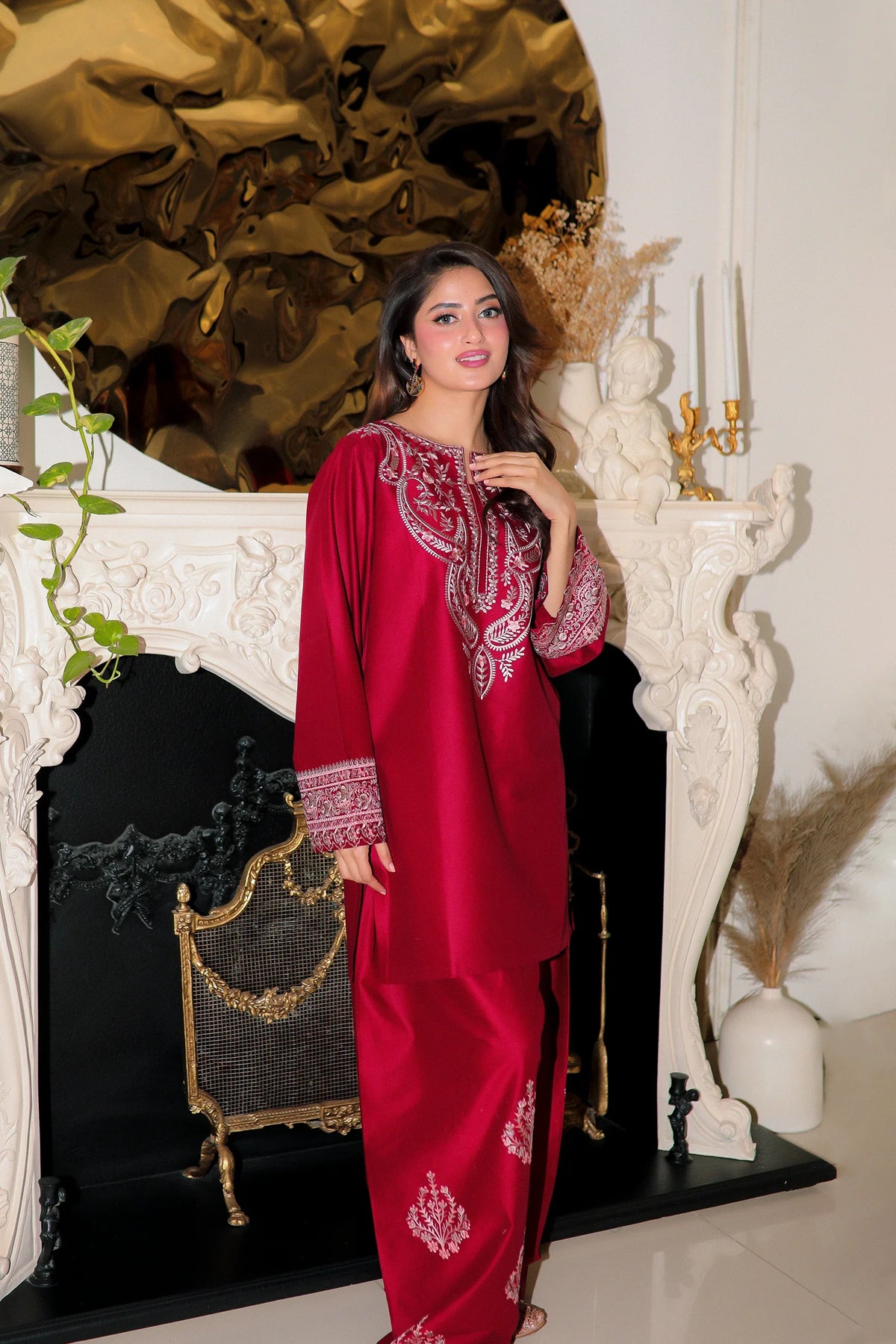 Gulnaar 2pc embroidered