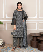 Noir Ivory 3PC With Free Hand Bag