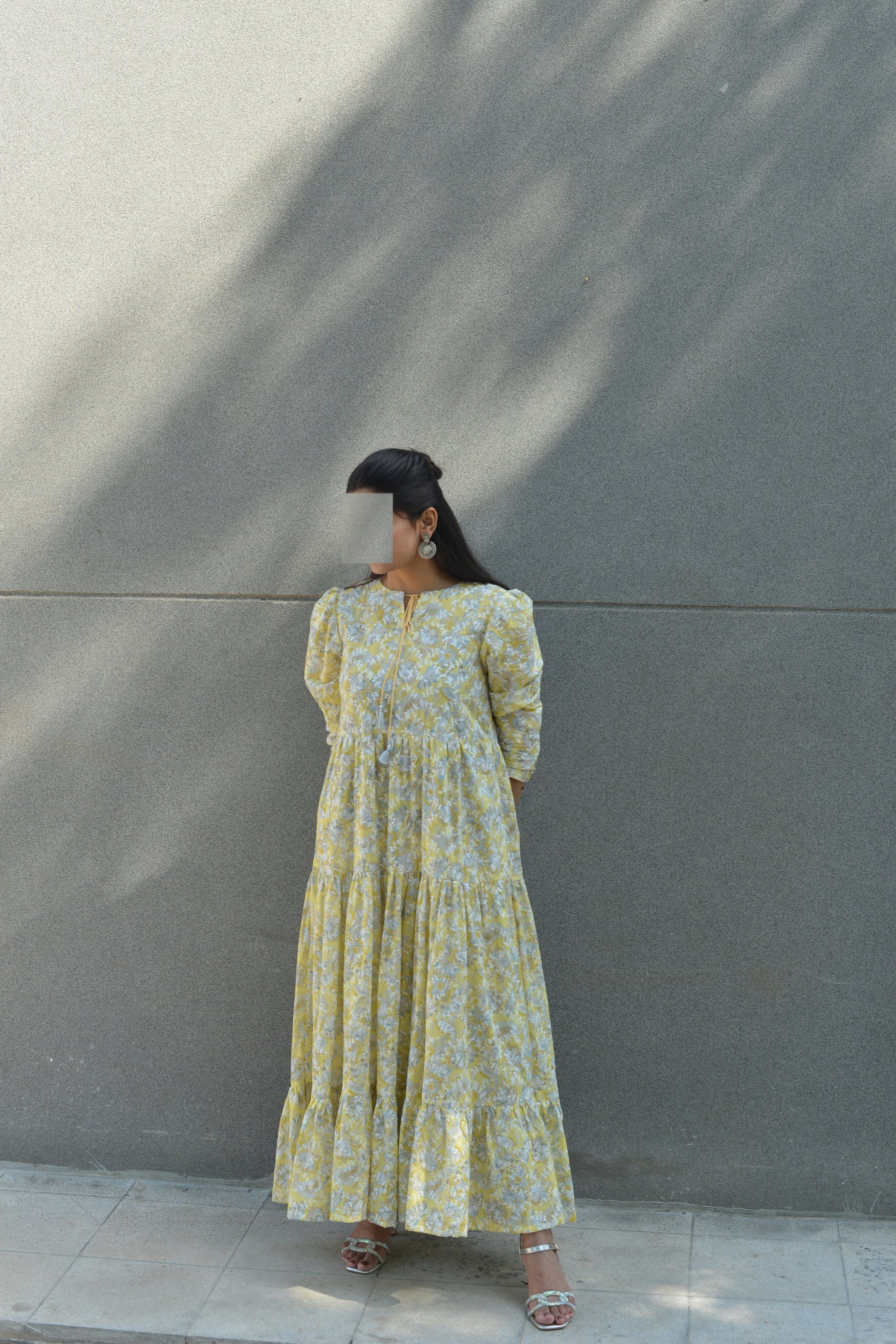 Sunshine Bloom – Printed Long Frock