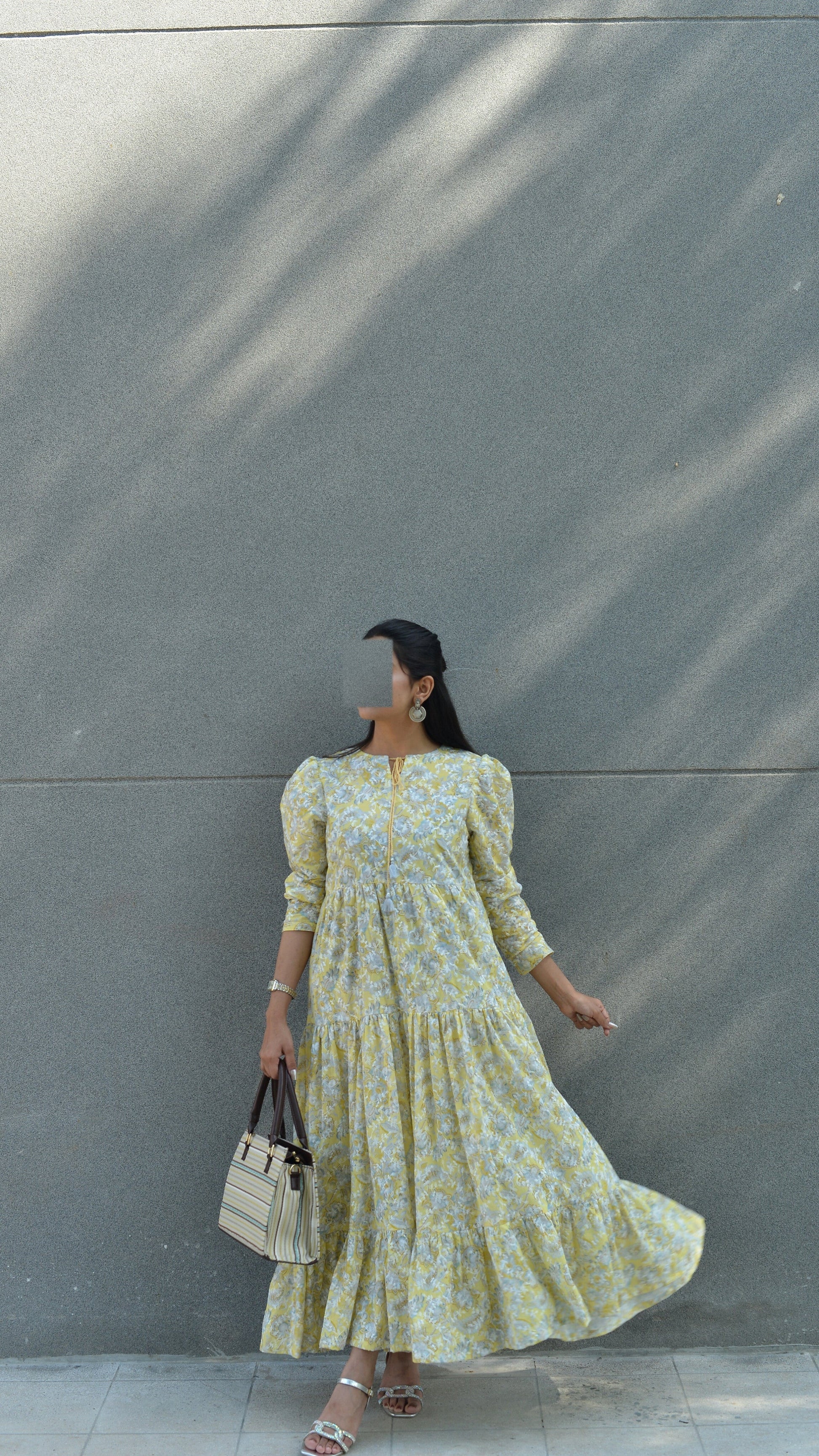 Sunshine Bloom – Printed Long Frock