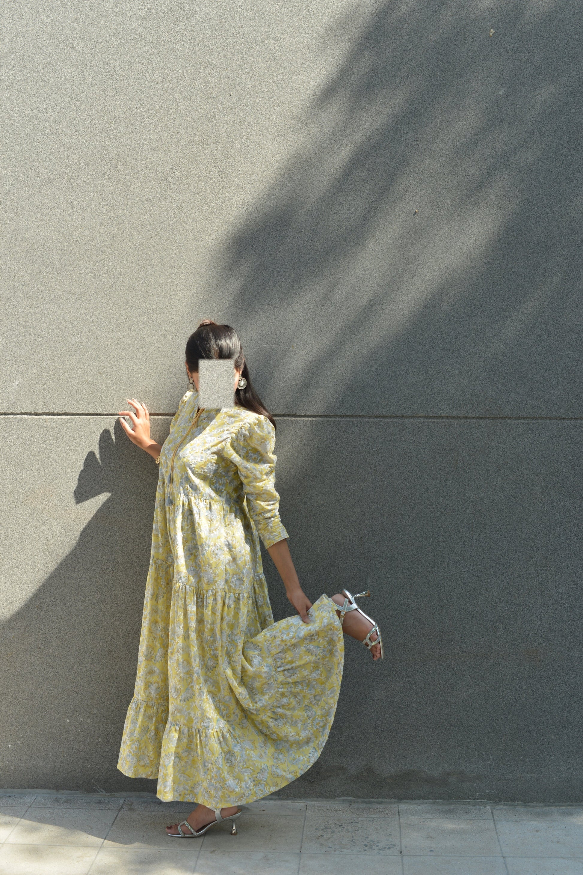 Sunshine Bloom – Printed Long Frock