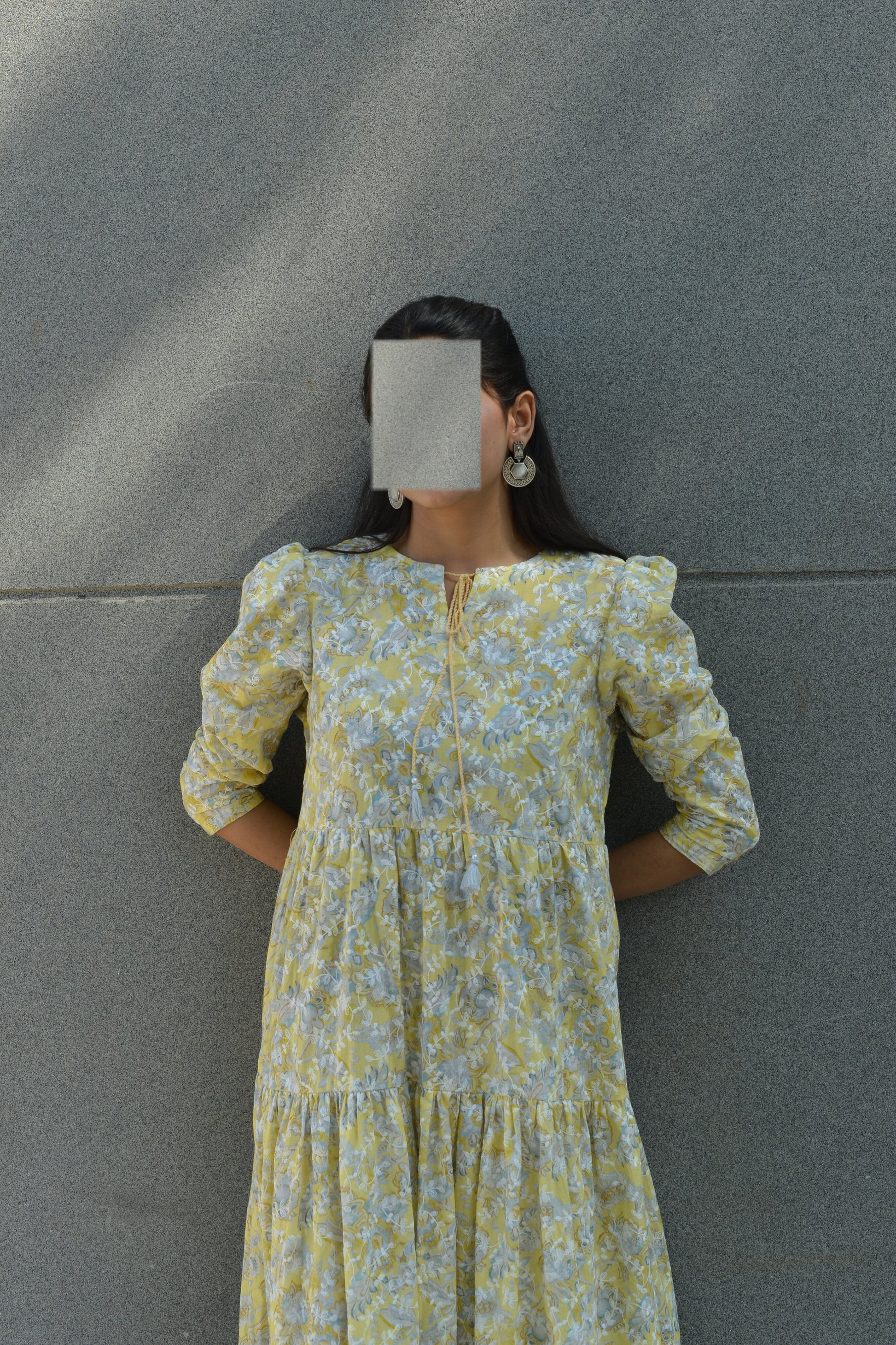 Sunshine Bloom – Printed Long Frock