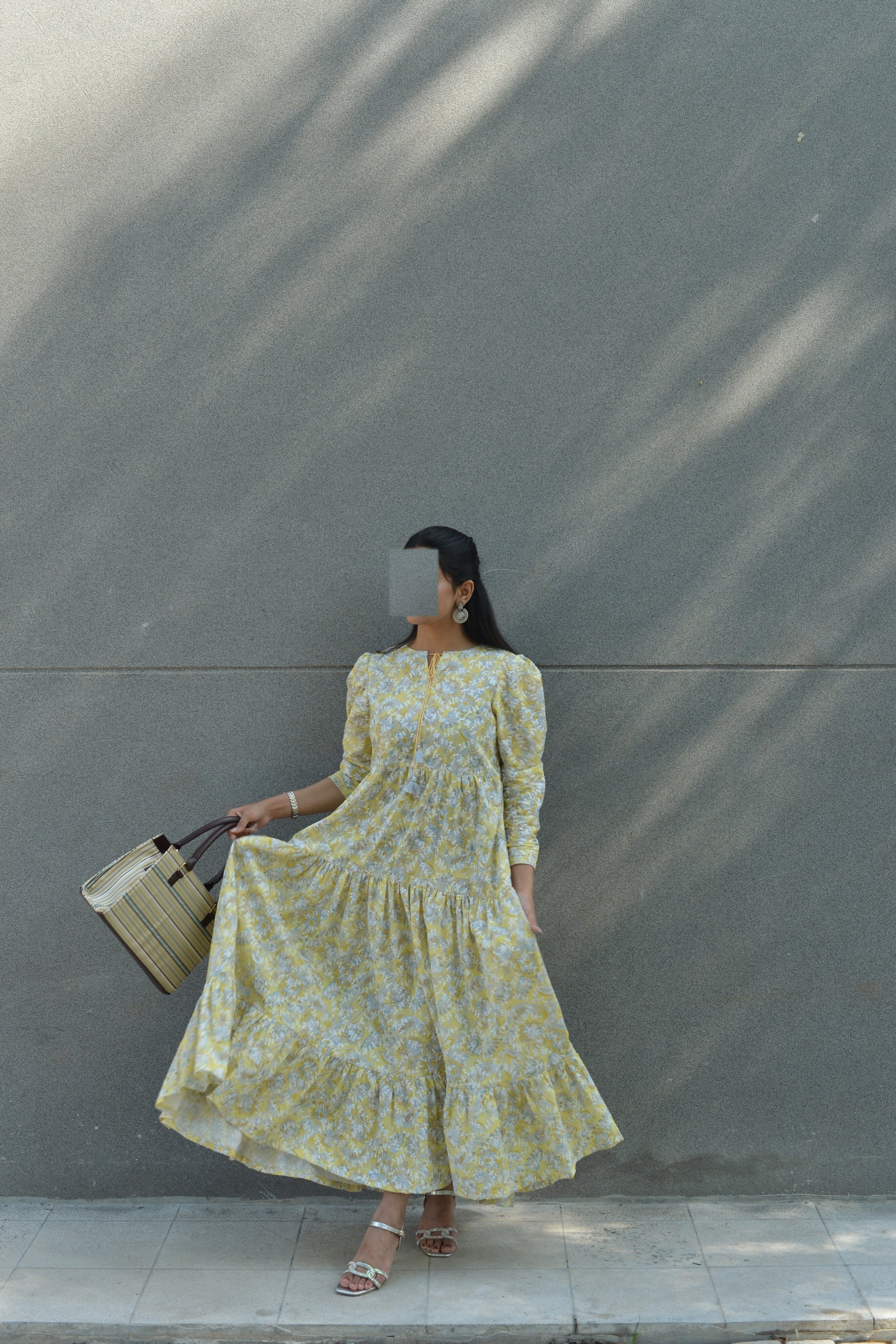 Sunshine Bloom – Printed Long Frock