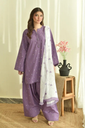 Zarmina Purple 3 Piece