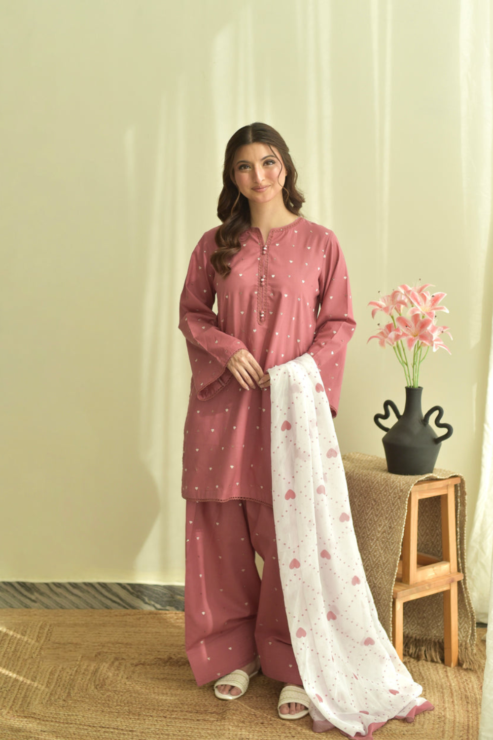Zarmina Pink 3 Piece