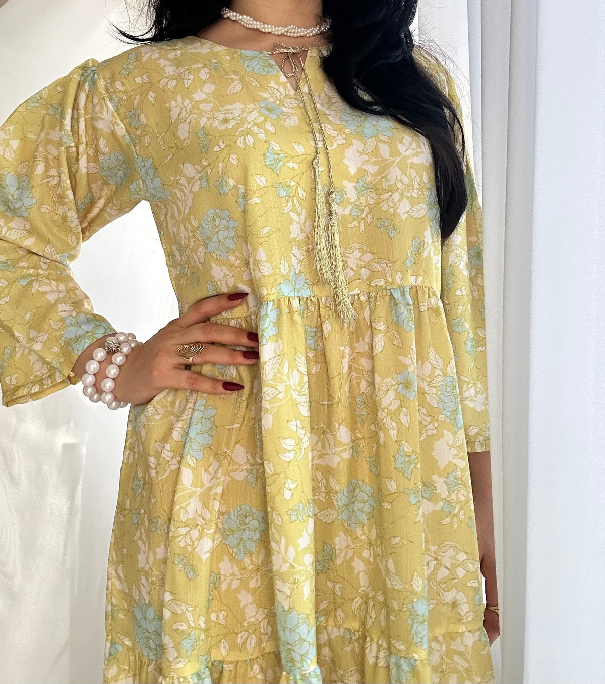 Sunshine Bloom – Printed Long Frock