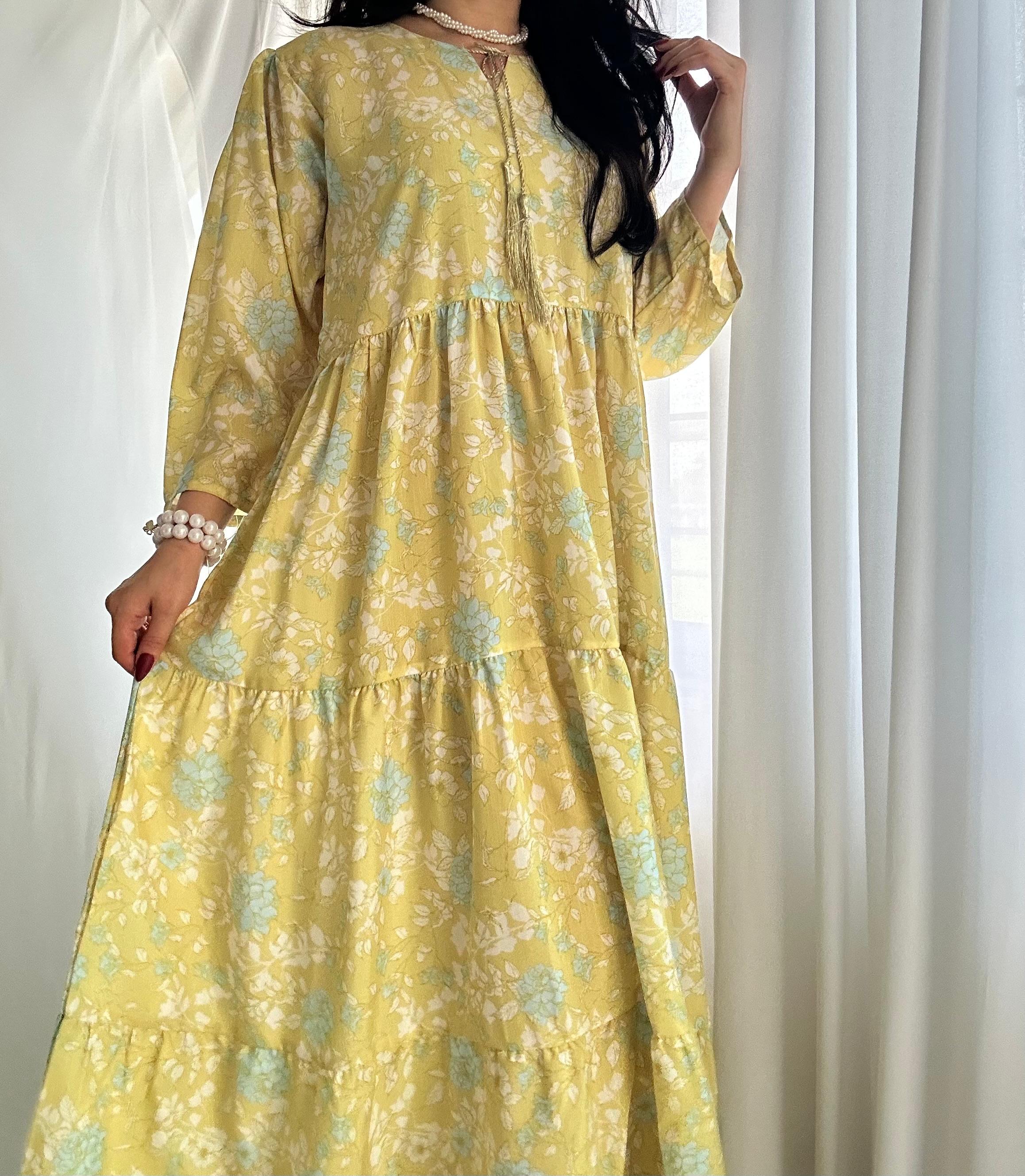 Sunshine Bloom – Printed Long Frock