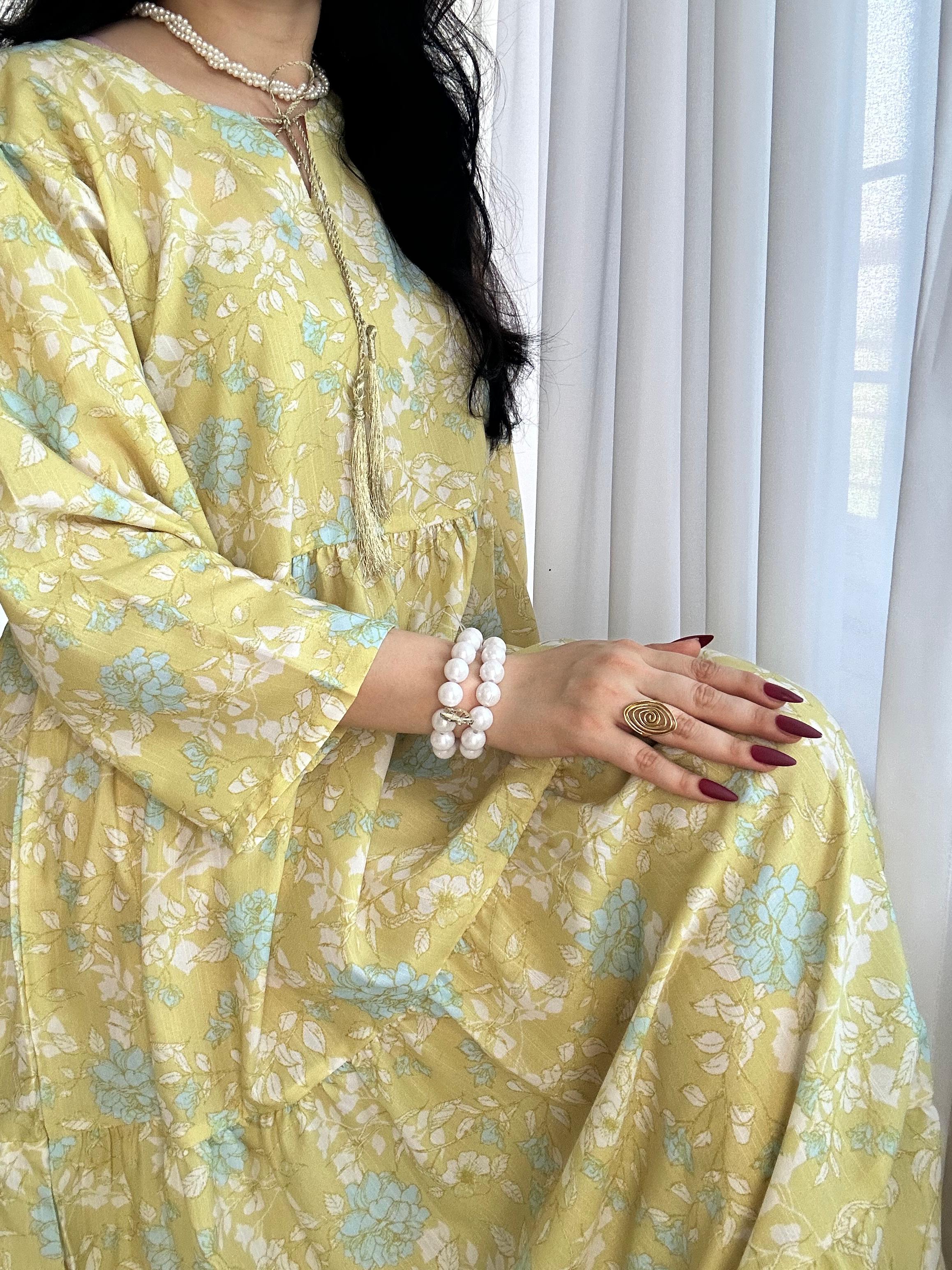 Sunshine Bloom – Printed Long Frock