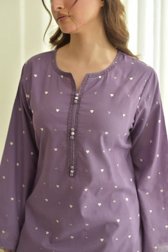 Zarmina Purple 3 Piece