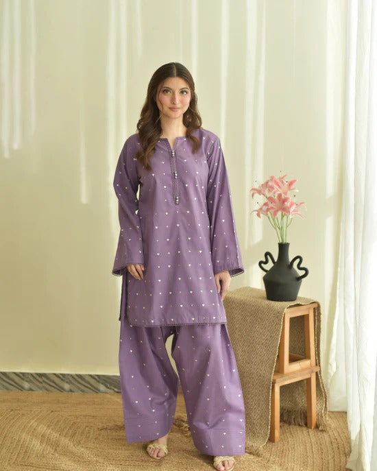 Zarmina Purple 3 Piece